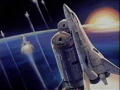 Swans launched to engage the invading Invid