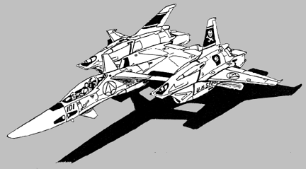 VF-4 Fighter - Oblique View