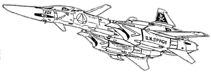 VF-4 Fighter - Side Bottom View