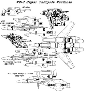 Super Valkyrie Variants - Side View