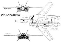 VF-1J - 3 View