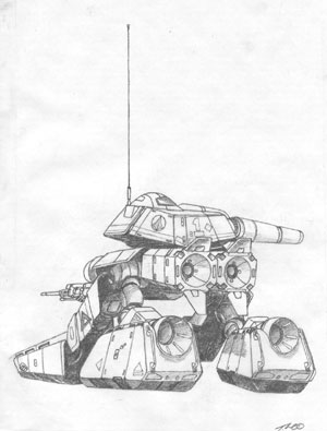 Centaur rear missing rear leg armor covers - by Tim Wing