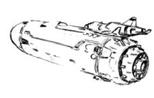  StarGoose and Shuttle Booster - wireframe